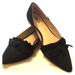 Navy MIA flats w/ bow